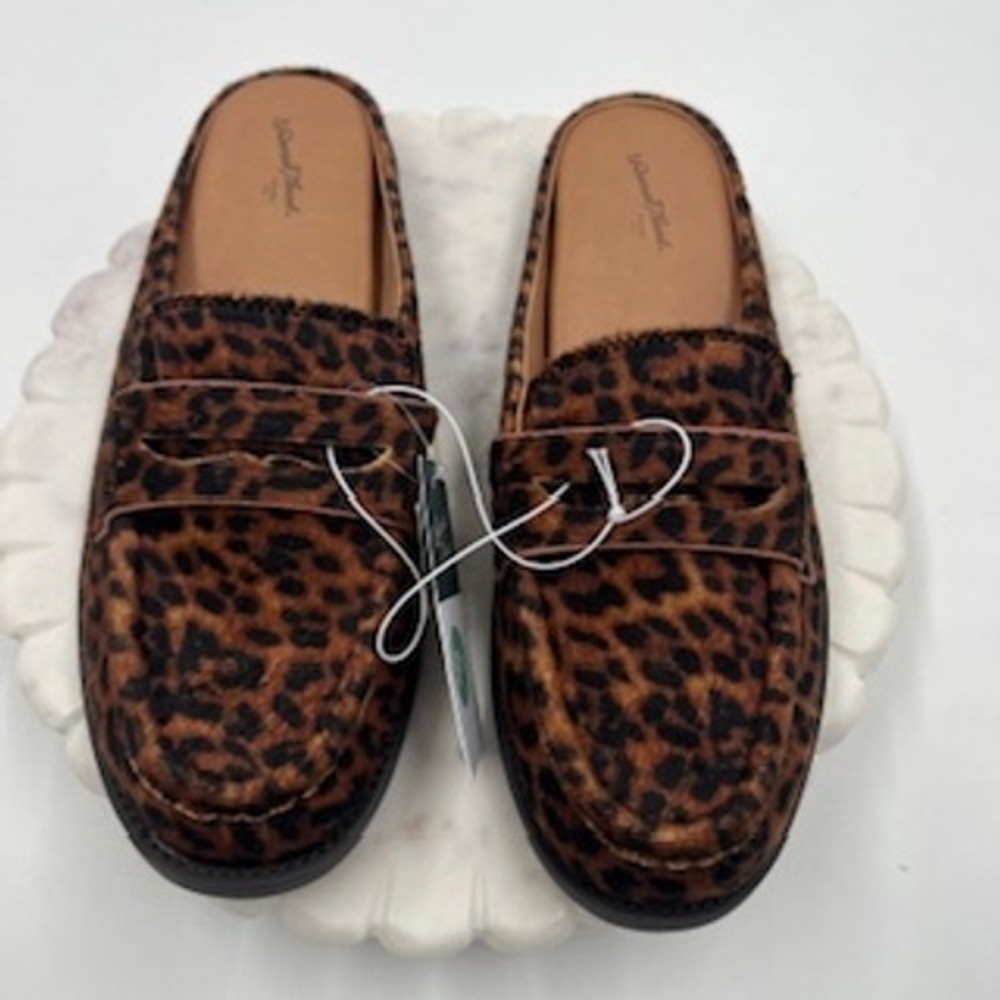 Universal‎ Thread Margot Leopard Print Mule Loafers Womens 8.5